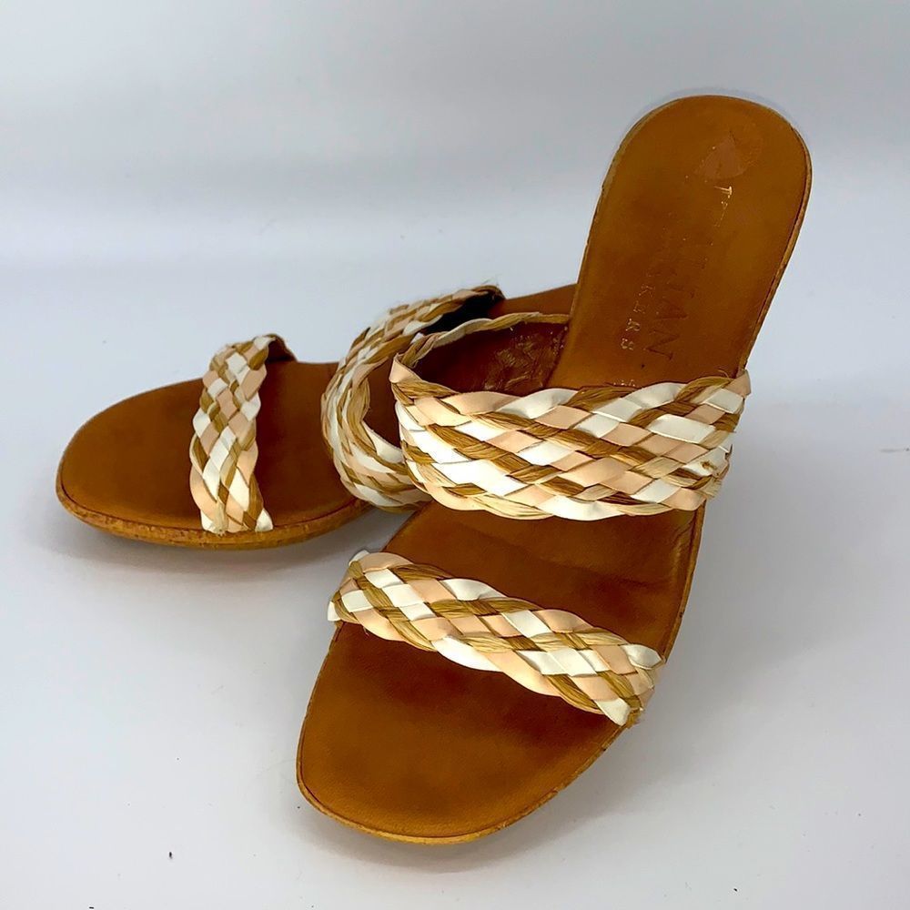 Italian Shoemakers Braided Leather Sandals